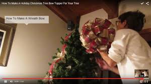 There are plenty of great diy tree topper tutorials to try that will get you off on. How To Make A Holiday Christmas Tree Bow Topper Youtube