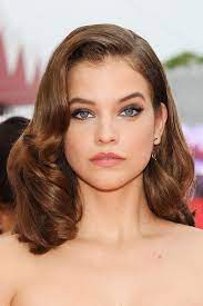 Barbara Palvin Medium Curls Hollywood Curls Vintage Curls Shoulder Length Curls