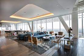 The Lobby At Intercontinental Los Angeles Downtown Located On The 70th Floor Photo Credit Maya Myers Suite Life Luxury Hotel Decks Backyard