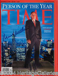 Giuliani, his whole nature requires an enemy, and boy did he find one on sept. Rudy Giuliani Autographs Lot 770 Heritage Auctions