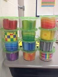 Then Easily Store Bulletin Board Borders In Dollar Store Soup Containers Classroom Organisation Teaching Organization Teacher Hacks