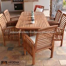 Christopher knight home parker outdoor 16 acacia wood side table, teak finish. Wholesale Outdoor Patio Furniture 6 Pieces Garden Chair Dining Table Teak Indonesia Buy Chairs Dining Furniture Garden Outdoor Patio Furniture Product On Alibaba Com