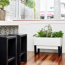 A window box festooned with blossoming plants—or a handy herb garden—is a source of delight to people both inside and outside of a home. Glowpear Urban Garden Self Watering Planter