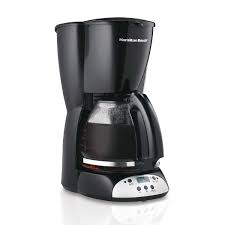 No coffee beans to measure, no grounds to spill. Hamilton Beach Coffee Maker 12 Cup Programmable For Cone Filters 49465r
