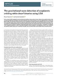Tno will develop prototypes for aiming part of the optics: The Gravitational Wave Detection Of Exoplanets Orbiting White Dwarf Binaries Using Lisa Request Pdf