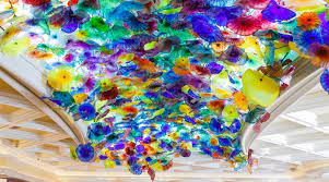 Installed in the ceiling over the check in counter at the bellagio hotel and casino. The Glass Ceiling Spotlight Article For Students Scholastic Art Magazine