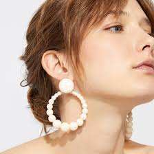 Boucles d'oreilles Andy grand modèle acétate dorées