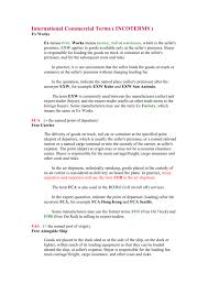 What is the financial conduct authority (uk)? International Commercial Terms Incoterms