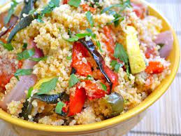 Roasted Vegetable Couscous Vegan Budget Bytes Recipe Vegetable Couscous Roasted Vegetable Couscous Recipes