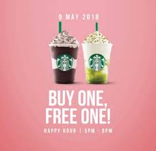 All starbucks branches in malaysia (except klia, klia2, genting highlands and sunway lagoon). Starbucks Malaysia Polling Day Buy 1 Free 1 Summer Frappuccino Miri City Sharing