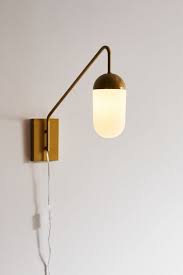Tabby Extended Pill Sconce Sconces Plug In Wall Lights Plug In Pendant Light