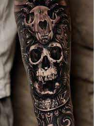 The aztec tattoo above is a whimsical take on an aztec. Aztec God Of Death Tattoo Novocom Top