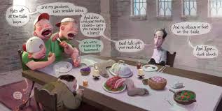 Bad Table Manners Ghoulish Table Manners Manners Table Manners Japanese Table