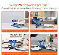 Maszyna do sitodruku 4 kolory + 1 stacja