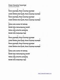 Lagu rasa sayange (lirik) | lagu daerah maluku mp3 duration 4:00 size 9.16 mb kids' songs u0026 stories 10. Teks Lagu Rasa Sayange Bersama