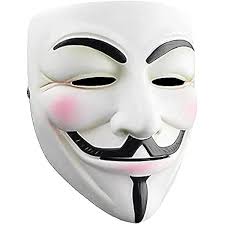 Buy TED TECH Anonymous Hacker Mask (Set of 3), Adjustable Plastic Mask (Red  Color) Online at Low Prices in India