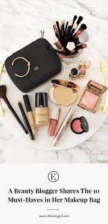 10 must haves in her makeup bag