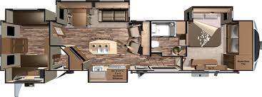 Dual doors allow easy access to whatever part of the 5th wheel you wish to enter. 3x427bhs 2 Bedroom 5th Wheel Floor Plans 1804x678 Png Clipart Download