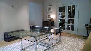 Glass Ping Pong Table Ping Pong Table Game Room Family Table