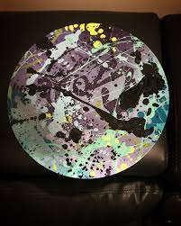 12 Vinyl Record Hand Painted By Solism17 Hand Painted Photo Record Vinyl Records