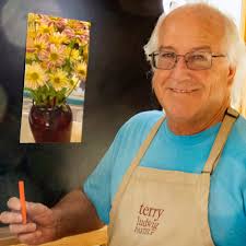 Kathleen Stukoff—aka @lachicaart—is my homie from Baltimore, and I think  her history there gives her desert paintings a chic urban flair that truly  sets them apart. Her vibrant landscapes, modernist architecture, and