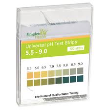 water ph test strips 5 5 9 0 100 strips shuniversal5