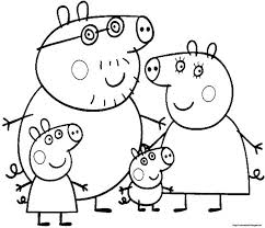 Featuring characters from the nick, jr. Free Peppa Pig Coloring Pages Coloring Home