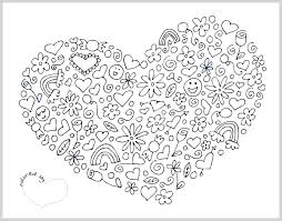 Valentines Day Is Just Around The Corner And At Our House There Is Nothing But Love In The Air And We Would Like Coloriage Coeur Coloriage Mandala A Colorier