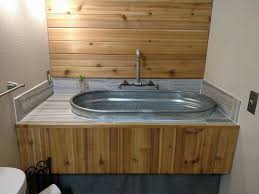 galvanized water trough sink w
