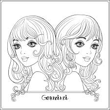 Some of the coloring page names are children twins coloring, hot wheels coloring for kids coloring for boys coloring, picture of jacob and esau coloring netart, mlb coloring, frozen coloring and snowman on, bed sizes twin and twin beds on, sanrio stamp hello kitty stamps and friends stamp card making stamp, abby meet her twin. Gemini Twins A Young Beautiful Girls Stock Vector Illustration Of Model Makeup 96061589