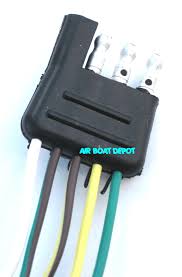 This plug is a american standard 4 pin flat (trailer end) trailer plug wiring harness for towing solutions. Wb 25 Wesbar Wishbone Trailer Wiring Harness 4 Way Flat 18 Ga 25 Long With