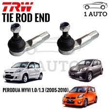 How to check tie rods and how to verify a tie rod end is worn, learn how to tell if your inner and outer tie rods are good or bad on. Trw Tie Rod End For Perodua Myvi 2005 2010 1 Pair Shopee Malaysia