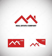 Herunterladen Real Estate Red House Roof Logo Stockillustration Dach Hausdach Immobilien