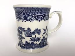Churchill Blue Willow Coffee Tea Mug Vintage English Pottery English Pottery Blue Willow Tea Mugs