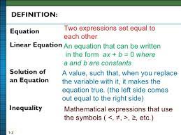 Solution Of Linear Equation Amp Inequality Linear Equations Basic Algebra Math Exercises