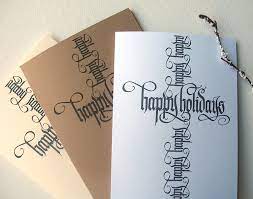 Calligraphy Christmas Cards Calligraphy Christmas Cards On Behance