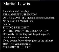 'there is a state of emergency or martial law; Pin On The Fight