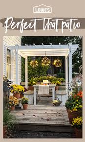 Achieve Patio Perfection All Year Long By Shopping Lowes Com And Upgrading Your Outside Space Today Ta Backyard Patio Designs House With Porch Outdoor Living