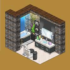 Stone Bathroom Habbo Em 2020 Habbo Habblet Arte Em Pixels
