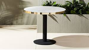 Marble Mosaic Outdoor Bistro Table From Cb2 Bistro Table Bistro Table Outdoor Patio Furniture Sets