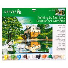 Reeves Acrylic Painting By Numbers Watermill