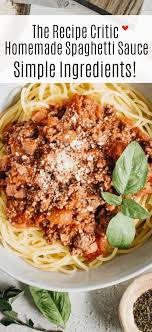 There S No Need To Purchase Store Bought Sauce With This Hearty And Flavorful Homemade Spag In 2020 Homemade Spaghetti Sauce Homemade Spaghetti Spaghetti Sauce Recipe