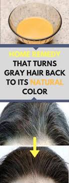 Coconut Oil And Lemon Mixture It Turns Gray Hair Back To Its Natural Color Grey Hair Remedies Hair Remedies Grey Hair