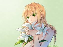 This page is for dark danny, the evil future version of danny. Hd Wallpaper Flowers Anime Girls Blonde Green Eyes Majo No Ie One Person Wallpaper Flare