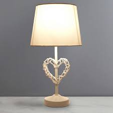 Nothing accents your coffee tables, end tables or nightstands like beautifully crafted ceramic table lamps. Wicker Heart Table Lamp Dunelm Cream Table Lamps Table Lamp Lamp