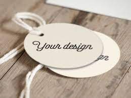 Download Pair Of Round Label Tags With String Psd Mockup Psd Mockups