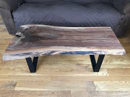 Artistic mosaic burl wood coffee table with juniper base. Hand Crafted Live Edge Walnut Coffee Table By Martin Rustics Custommade Com