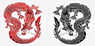 Black chinese dragon illustrations & vectors. Cunning Asian Chinese Dragon On White Background Black And Red Royalty Free Cliparts Vectors And Stock Illustration Image 58703121