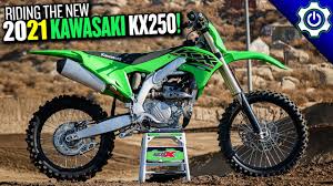 First Ride On The New 2021 Kawasaki Kx250 Youtube