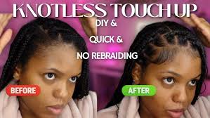 REFRESH your knotless braids without taking them down! NO REBRAIDING! DIY  save your coins!!